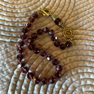 Heidi Daus Crystal Beaded Toggle Necklace